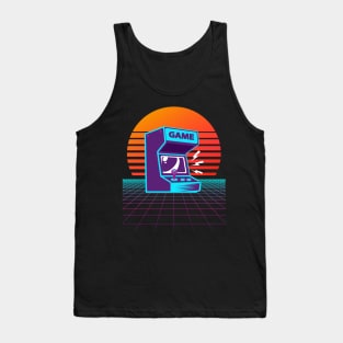 Arcade Machine Retrowave Tank Top